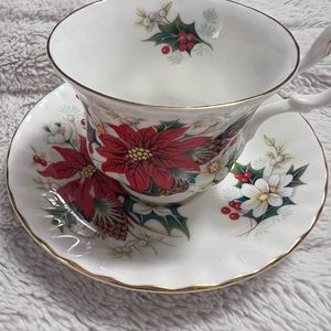 Royal Albert Poinsettia Teacup and Saucer